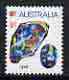 Australia 1974 Opal,8c (gemstone) surch 9c in red unmounted mint, SG 579