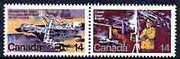 Canada 1978 Resource Development se-tenant pair unmounted mint, SG 912a