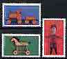 Canada 1979 Christmas (Toys) set of 3 unmounted mint, SG 962-64