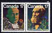 Canada 1981 Canadian Botanists se-tenant pair unmounted mint, SG 1017a