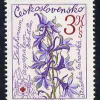 Czechoslovakia 1979 Delphinium 3k perf 14 (from Mountain Rescue set) unmounted mint SG 2459a