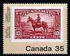 Canada 1982 RCMP 1935 10c on 35c unmounted mint from 'Canada 82' International Philatelic Youth Exhibition set of 5 , SG 1039*