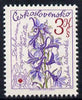 Czechoslovakia 1979 Delphinium 3k perf 11.5 (from Mountain Rescue set) unmounted mint SG 2459