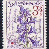 Czechoslovakia 1979 Delphinium 3k perf 11.5 (from Mountain Rescue set) unmounted mint SG 2459