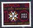 Canada 1983 Centenary of St John Ambulance in Canada 32c unmounted mint, SG 1087