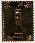 Staffa 1982 Mary Rose £8 Carved Bone Angels embossed in 23k gold foil unmounted mint