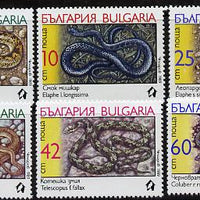 Bulgaria 1989 Snakes set of 6 unmounted mint SG 3638-43 (Mi 3784-89)