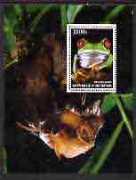 Benin 2005 Frogs #1 perf s/sheet (with Bat as background) fine cto used