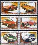 Cambodia 2001 Modern Cars perf set of 6 unmounted mint SG 2239-44