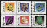 Zimbabwe 1993 Minerals perf set of 6 unmounted mint, SG 844-49