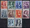 Netherlands 1943-44 Dutch Naval Heroes perf set of 10 unmounted mint, SG 578-87*