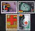 Ghana 1963 Red Cross Centenary perf set of 4 unmounted mint, SG 307-10