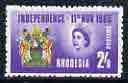 Rhodesia 1965 Independence 2s6d unmounted mint, SG 358