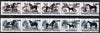 Bashkortostan - Horses opt set of 10 values each design opt'd on pair of Russian defs (Total 20 stamps) unmounted mint