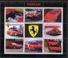 Turkmenistan 1999 Ferrari perf sheetlet containing set of 8 values plus label fine cto used