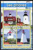 Chad 2003 Lighthouses #3 perf sheetlet containing 4 values fine cto used