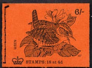 Great Britain 1968-70 Birds - Wren (red cover Apr 1970) 6s booklet complete and fine, SG QP53