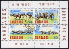 Barbados 1969 Horse Racing perf m/sheet cds used, SG MS 385