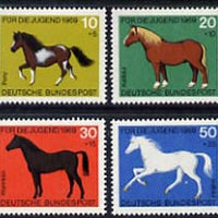 Germany - West Berlin 1969 Child Welfare set of 4 horses unmounted mint, SG B328-331