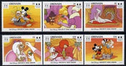 Grenada 1994 Chinese New Year - Year of the Dog short set of 6 to 15c unmounted mint, featuring Disney characters, SG 2762-67