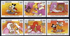 Grenada 1994 Chinese New Year - Year of the Dog short set of 6 to 15c unmounted mint, featuring Disney characters, SG 2762-67