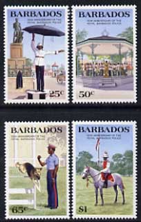 Barbados 1985 150th Anniversary of Royal Barbados Police set of 4 unmounted mint, SG 789-92