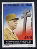 Mali 1980 De Gaulle & Cross of Lorraine 430f IMPERF unmounted mint, as SG 812