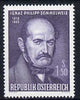 Austria 1965 Death Cent of Ognaz Semmelweis (physician) 1s50 unmounted mint, SG 1455