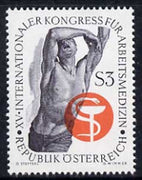 Austria 1966 15th International Occupational Health Congress 3s unmounted mint, SG 1479