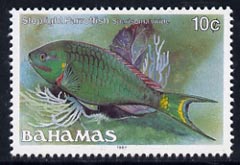 Bahamas 1987 Stoplight Parrotfish 10c (1987 imprint date) unmounted mint, SG 792