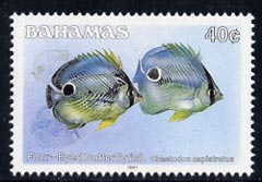 Bahamas 1987 Four-eyed Butterflyfish 40c (1987 imprint date) unmounted mint, SG 794