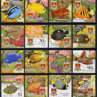 Kiribati 2002 Tropical Fish perf set of 16 unmounted mint, SG 635-50