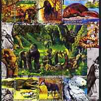 Kyrgyzstan 2004 Fauna of the World - African Forests #2 perf sheetlet containing 6 values unmounted mint