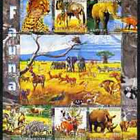 Kyrgyzstan 2004 Fauna of the World - Savanna #1 perf sheetlet containing 6 values unmounted mint