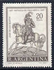 Argentine Republic 1967 San Martin on Horseback with superb dry print (green virtually missing) unmounted mint