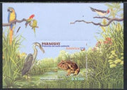 Paraguay 2004 Environment perf m/sheet showing Parrot, Frog, Heron, etc, unmounted mint (only 3,000 issued)