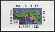 Pabay 1963 Europa Flowers imperf m/sheet (water lily) unmounted mint (Rosen PA10)