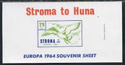 Stroma 1964 Europa imperf m/sheet 2s6d (Herring Gull) unmounted mint