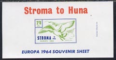 Stroma 1964 Europa imperf m/sheet 2s6d (Herring Gull) unmounted mint