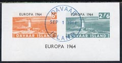 Davaar Island 1964 Europa imperf m/sheet (Lighthouses) cto used