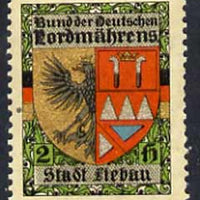 Cinderella - Perf label inscribed and showing Arms of Stadt Liebau