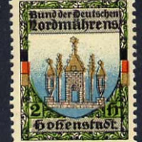 Cinderella - Perf label inscribed and showing Arms of Hohenstadt