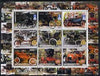 Afghanistan 2000 Early Cars #2 (De Dion & Ford) perf sheetlet containing set of 9 values unmounted mint