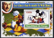 Congo 2005 Chess in the World of Walt Disney #4 perf souvenir sheet unmounted mint