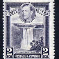 British Guiana 1938-52 KG6 Kaieteur Falls 2c P12.5 unmounted mint SG 309