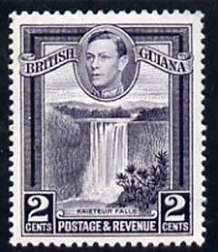 British Guiana 1938-52 KG6 Kaieteur Falls 2c P13 x 14 unmounted mint SG 309a