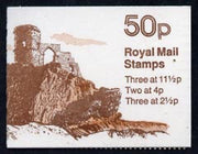 Great Britain 1981-82 Follies #2 (Mow Cop Castle) 50p booklet complete, SG FB18