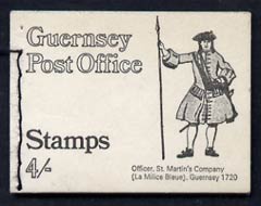 Guernsey 1969 4s Booklet (Officer St Martins Coy) complete and pristine, SG SB2