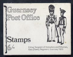 Guernsey 1969 6s Booklet (Grenadiers & East Regt) complete and pristine, SG SB3