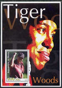 Benin 2003 Tiger Woods perf m/sheet unmounted mint